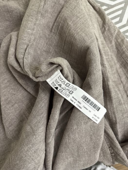 Льняное платье massimo dutti