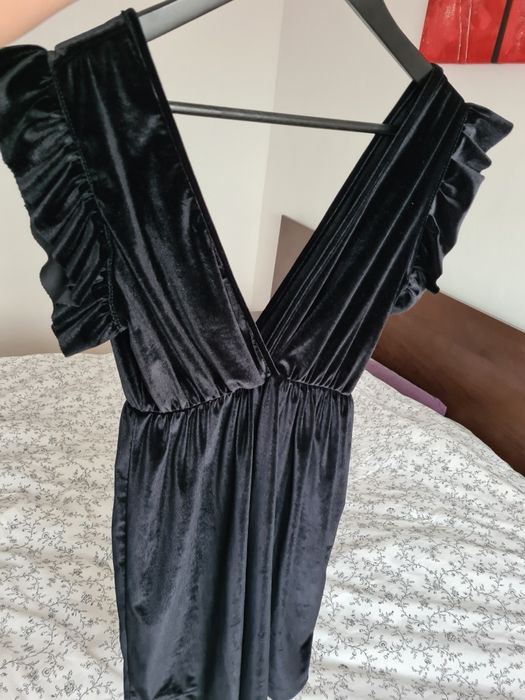 Rochie neagra bumbac