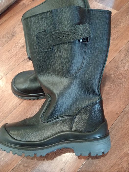 Сапоги летние кожанные