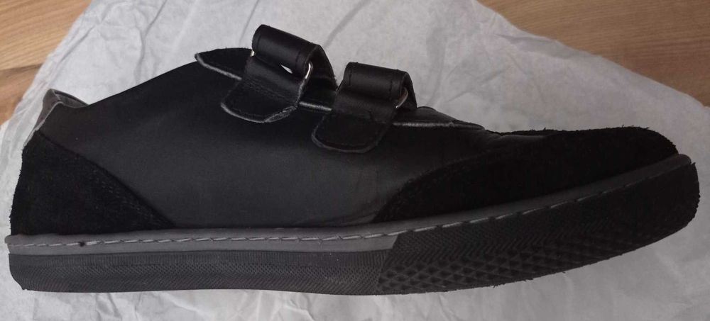 Pantofi băieți din piele, negri, mărimea 35