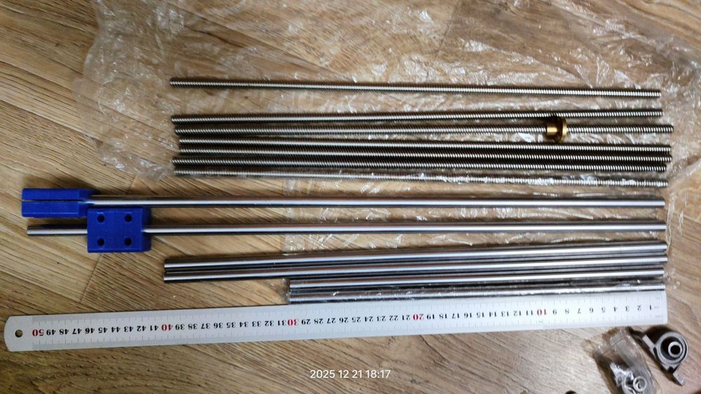 Линейный вал и крепеж диаметр 10