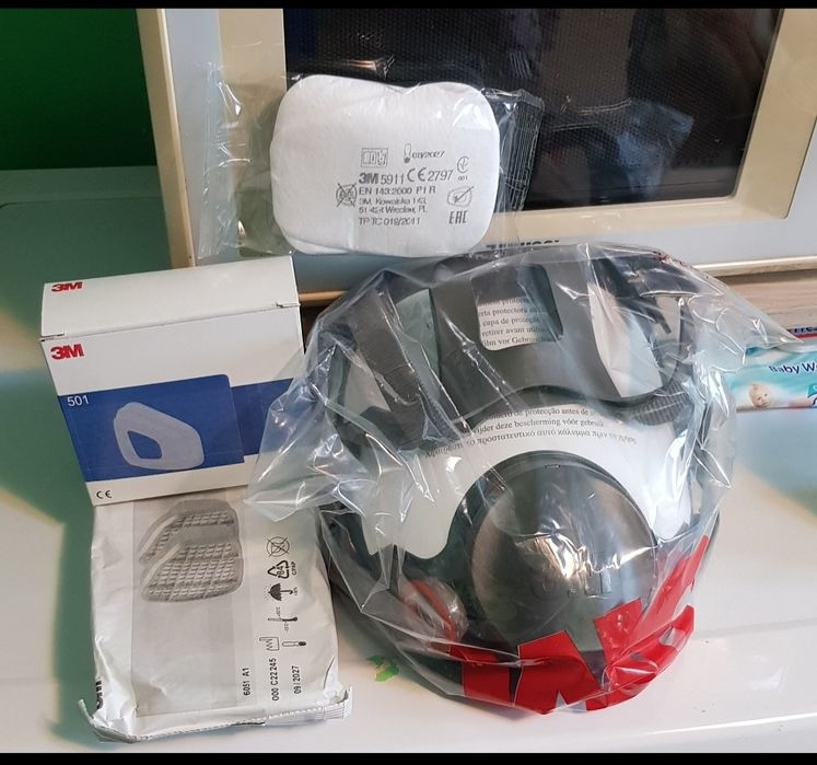Masca 3M 6800 Full Face integrala cu vizieră + accesorii full