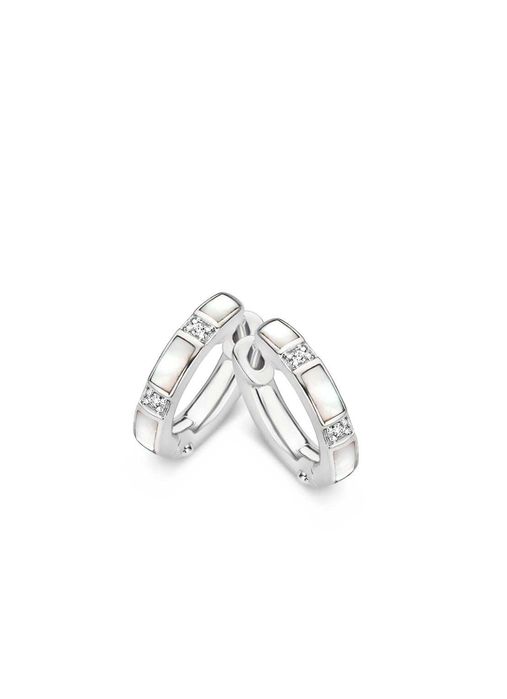 Промо оферта: Сребърни обеци Ti Sento Milano с перлен седеф и цирконий