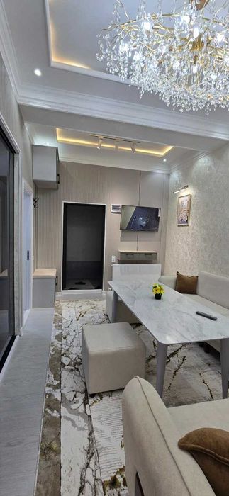 Продаётся переделан в 2х комн квартира на 8 этаже Бухара Сити Корзинка