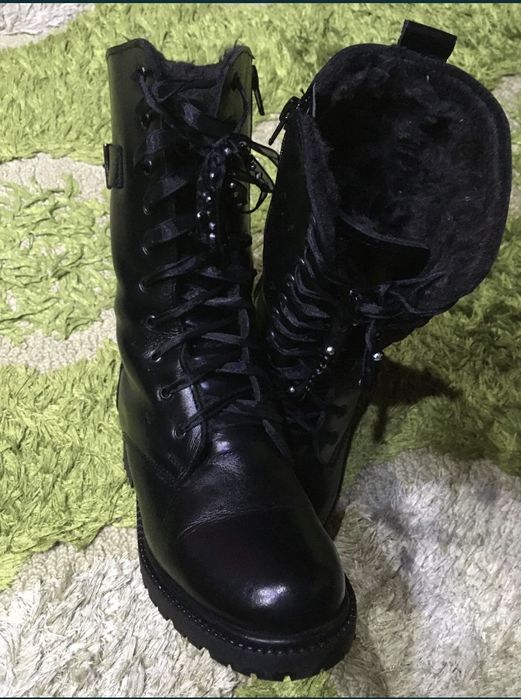Cizme piele, 35, incaltate de 3 ori