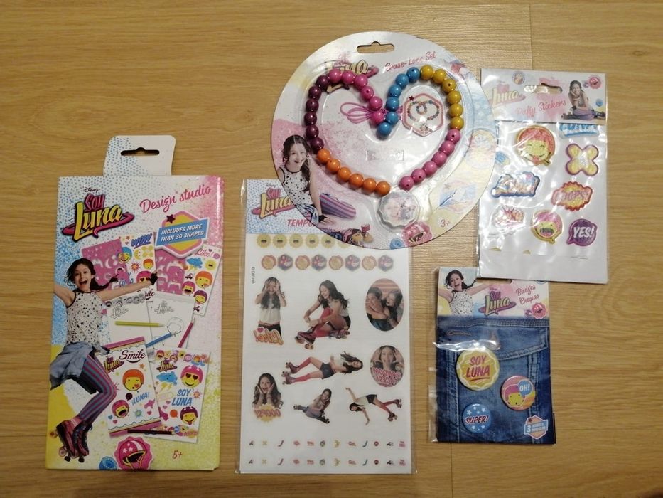 Set Soy Luna (Stickers + Ecuson + Margele+Tatuaje+Studiou Creatie)