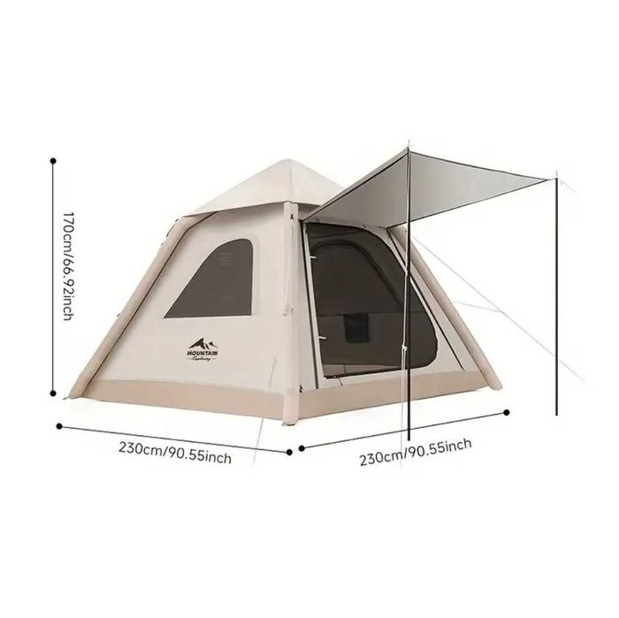 НОВА Надуваема палатка 230/230 висока 170