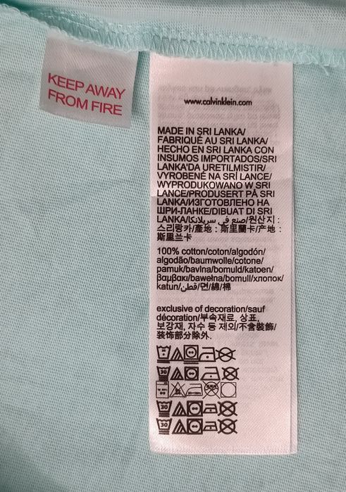 Calvin Klein Jeans Tee оригинална тениска XS памучна фланелка