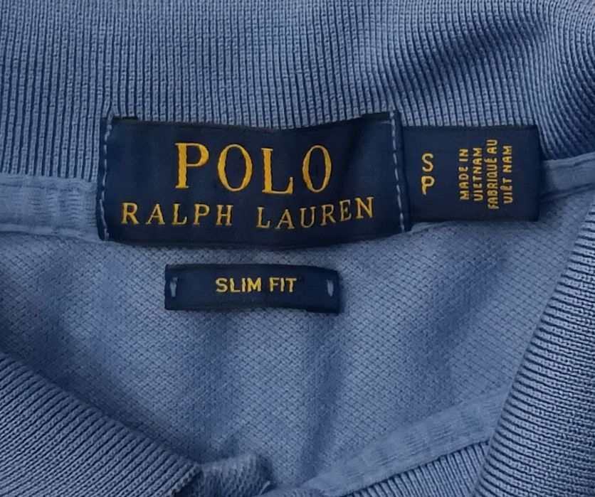 POLO Ralph Lauren оригинална тениска S памучна поло синя фланелка
