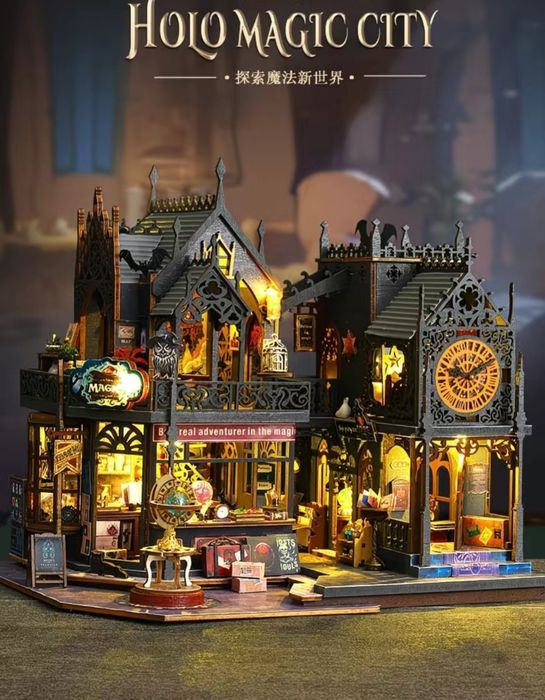 Румбокс,DIY box, 3d кукольный домик, деревянный пазл-конструктор