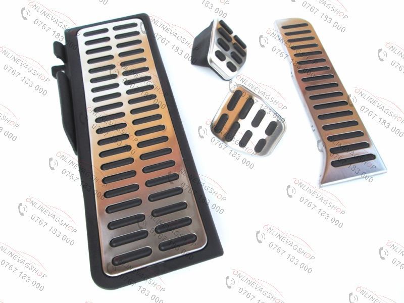 Pedale Inox + footrest pentru VW Golf 5 Jetta, Tiguan, Eos