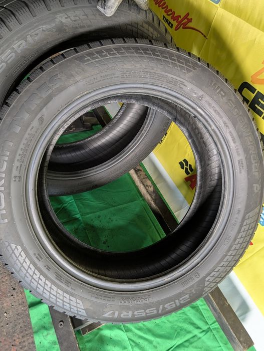 215/55R17 Nokian 6,5-6mm 2021-20 stare foarte buna
