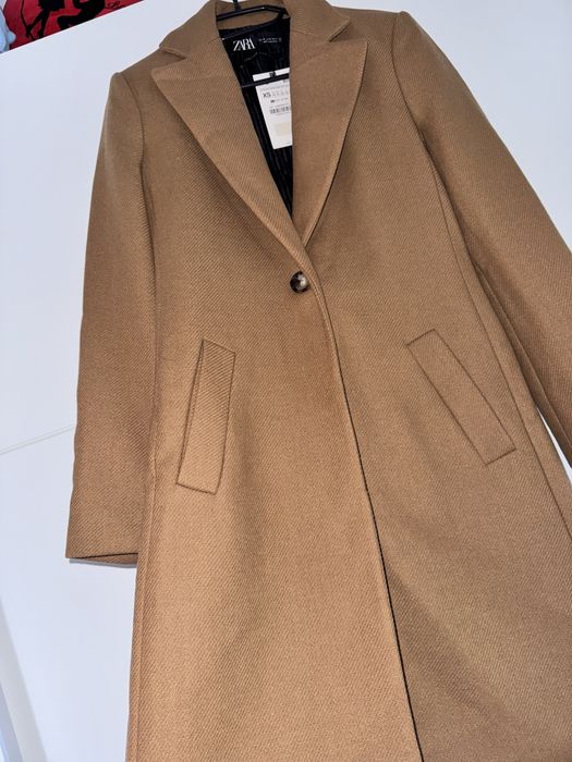 Palton 75% lana Zara colectia actuala xS