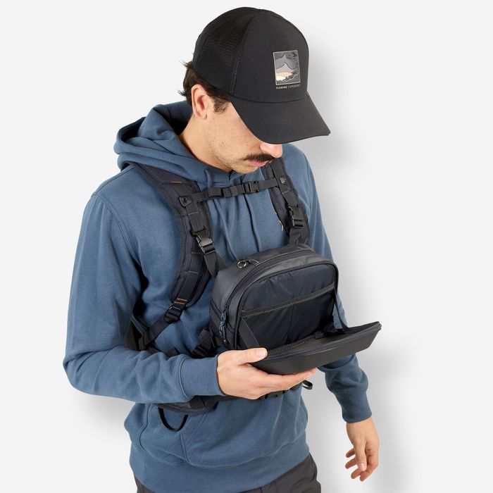 Rucsac 500 chest pack pescuit 15l + 5l - No - (SecondHand) Decathlon