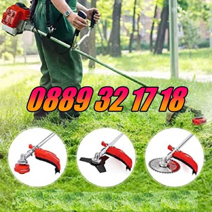 Моторна коса тример 74 куб./ храсторез, бензинов тример + самар