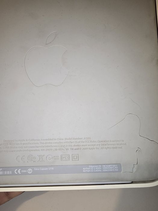 Wireless Apple Time Capsule A1355 ,A1264
