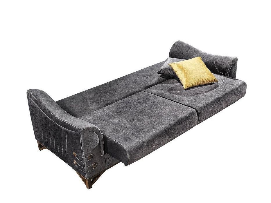 Триместен разтегателен диван и два фотьойла