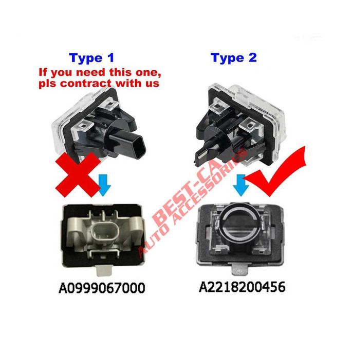 Set 2 lampi LED numar pentru Mercedes-Benz W204 W212 W221 W216 C207