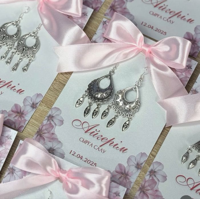 Тойбастар Бонбоньерки Серьги.тренд