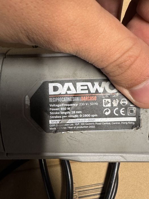 Саблен трион Daewoo darc850W