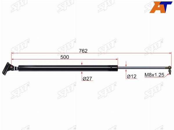 Амортизатор крышки багажника Hyundai H1