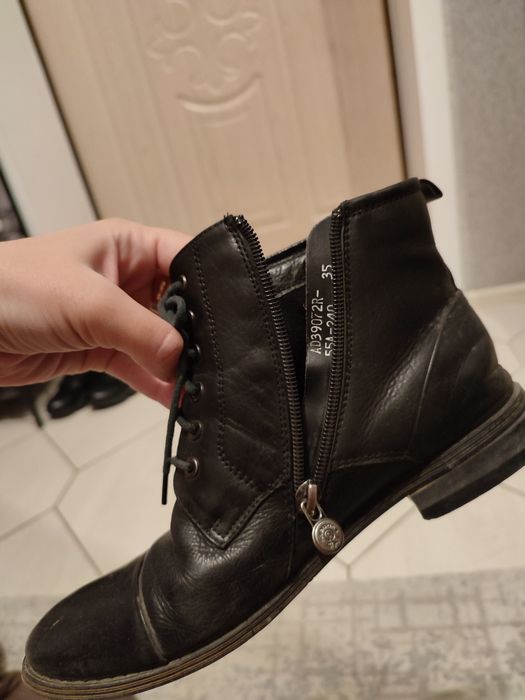 Сапоги женские кожанные