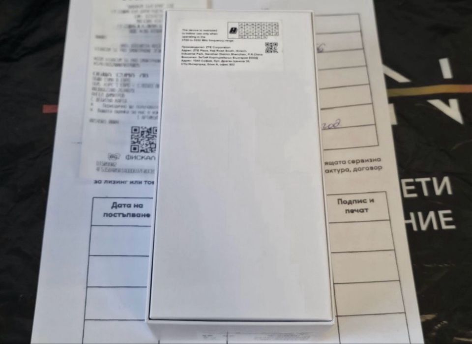 ЗАПЕЧАТАН 256GB ZTE 5G Pro Phone U25 Vivacom Гаранция 2027г. Black