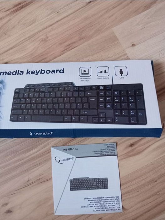 tastatura noua usb multimedia gembird 111 taste noua