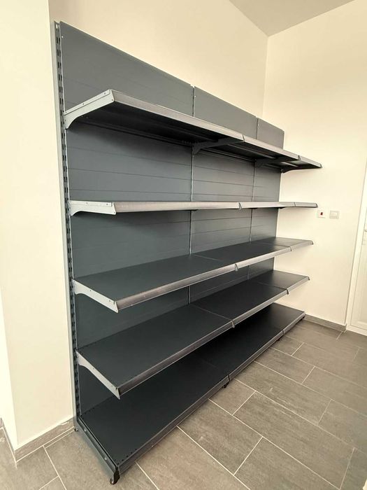 Стелажи за магазини в тъмно сив мат - НОВИ/ДОСТЪПНИ ЦЕНИ