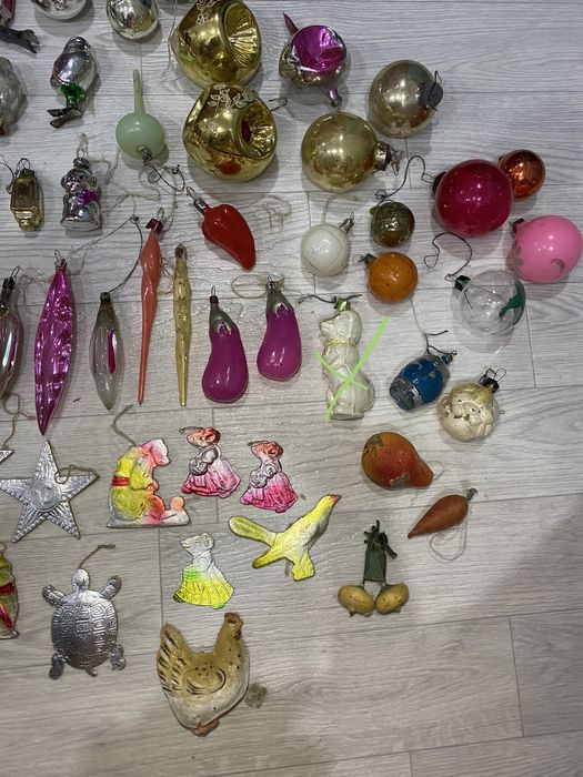 Елочные игрушки винтаж