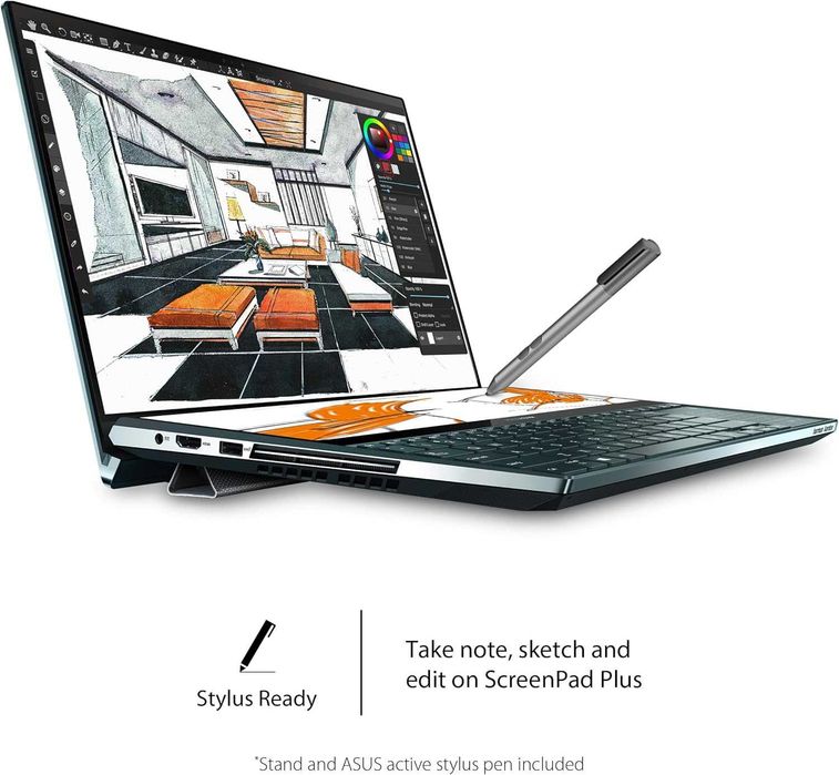 ASUS ZenBook Duo UX481 14” FHD NanoEdge Bezel Touch, Intel Core i7-10510U, 16GB RAM, 512GB PCIe SSD Innovative ScreenPad Plus