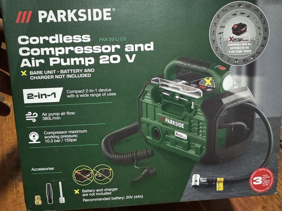 Compresor auto parkside