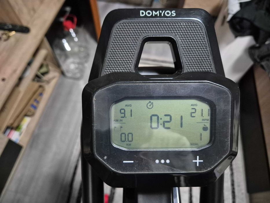 Bicicletă fitness Domyos Biking 500 – volantă 18 kg, stare foarte bună