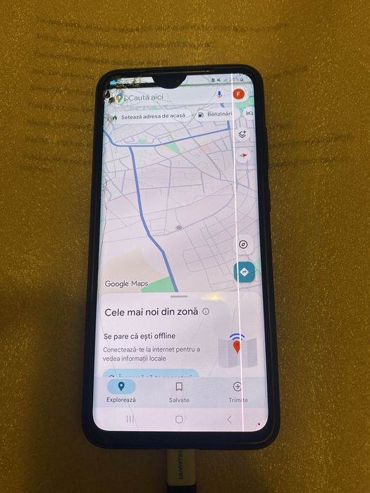 Ecran cu rama de salvat date
