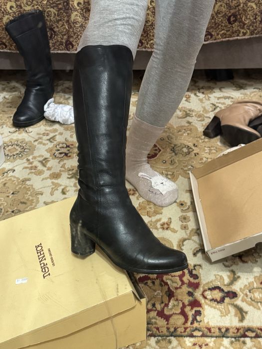 Зимние сапоги кожа 36 размер