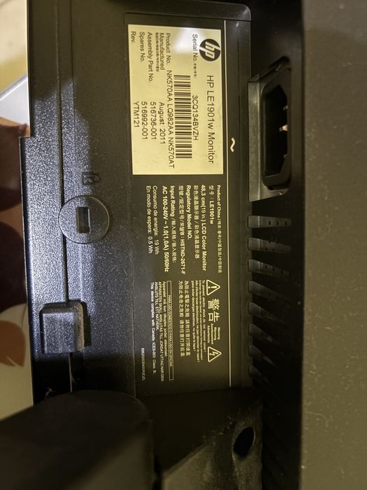 Monitor HP 1901w