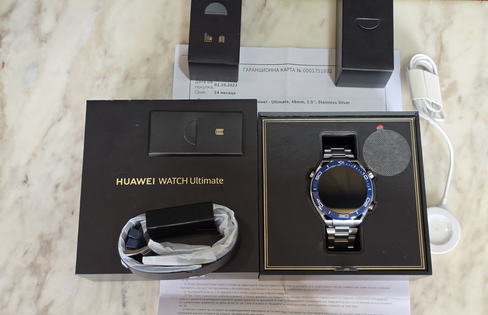 Huawei Watch Ultimate Voyage Blue! Като Нов!