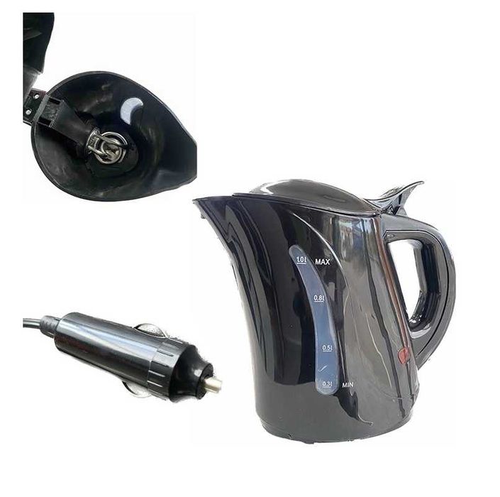 Електрическа кана за МПС Mercado Trade, 12V, 1л, 200W, Черен