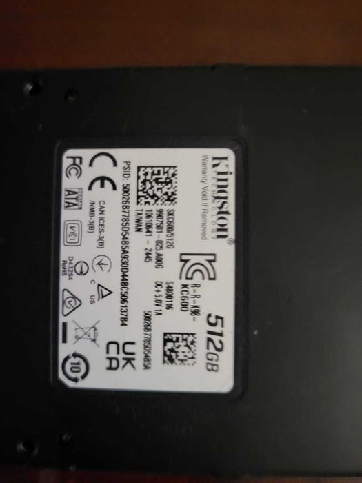 SSD Kingston KC600 512gb