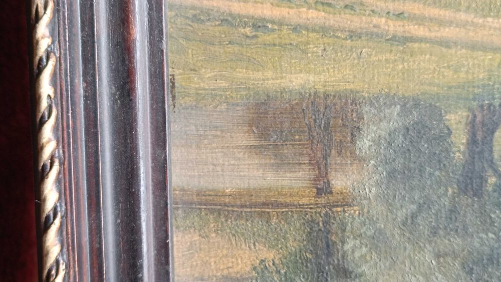 Картина маслом на картоне