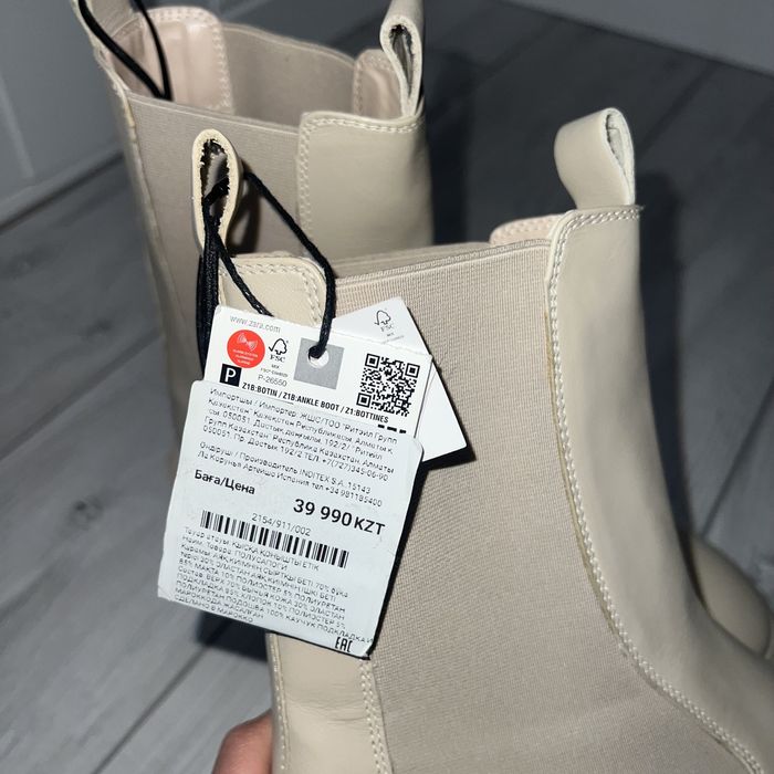 Новые кожаные ботинки Челси Zara