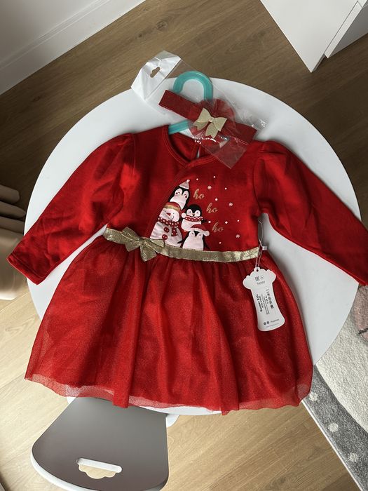 Коледна рокля 18-24 месеца, 92 см