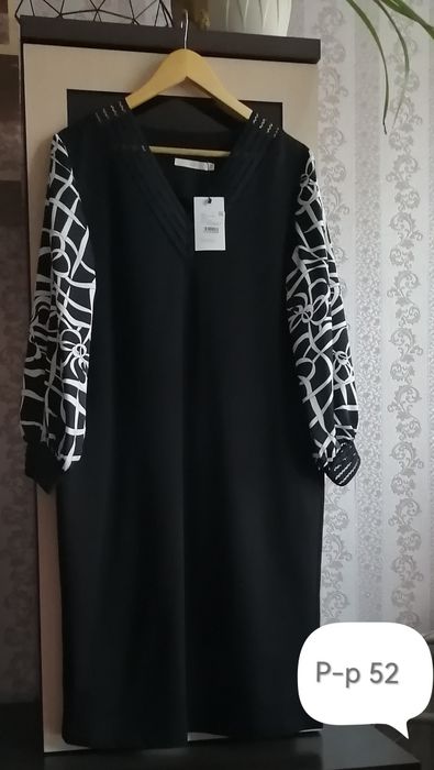 Платье чёрное 52 р-р