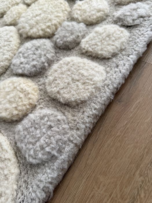 Covor modern, pufos, crem/bej 200x140cm