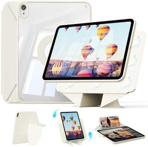 Нов Магнитен калъф за iPad Air 11 M4 M3 M2 Air 5 Air 4 стойка 20+ позиции бял Защита таблет Айпад