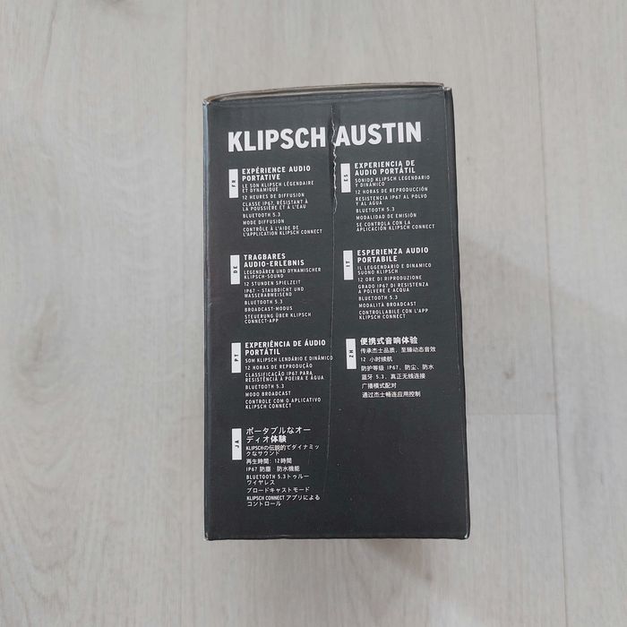 Преносима Bluetooth Тонколона Klipsch Austin – Мощен Звук | IP67 Водоустойчива | 12ч Батерия | НОВА