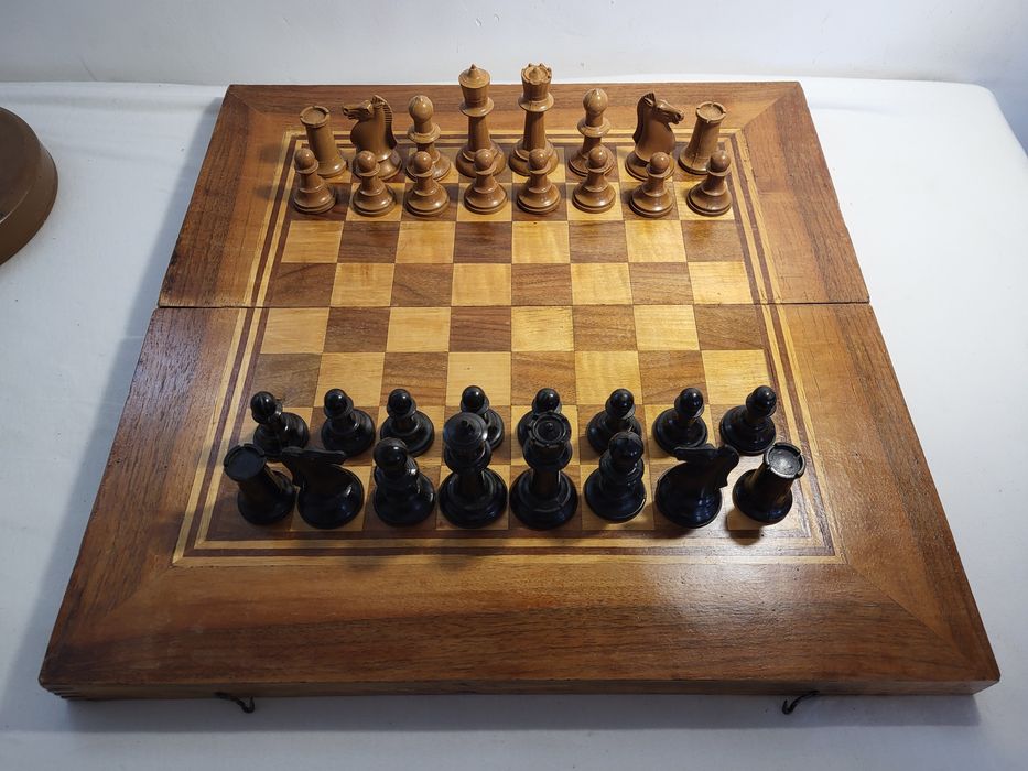 #1 Дървен шах и табла