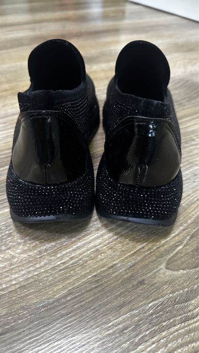 Красовки замшевые блестящие