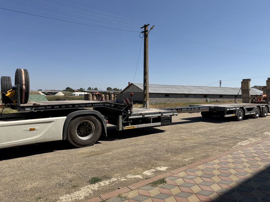 Trailer Faymonville 3 axe extensibil lungime si latime + alveole