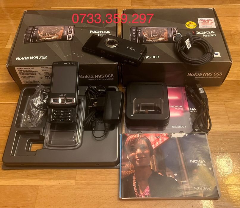 Nokia N95 8GB - CA NOU ! Full Box ! RARITATE Colectie Vintage